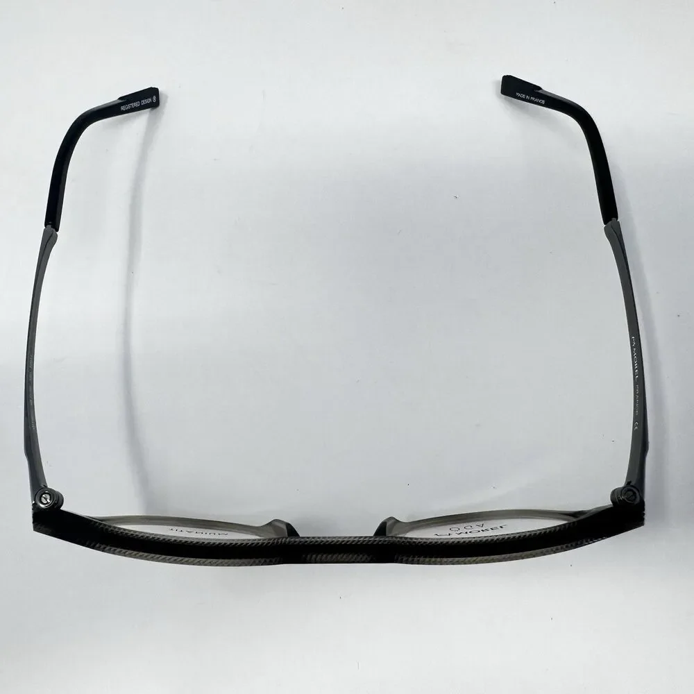 Morel OGA 10158O 49-22-150 Titanium Eyeglass Frames Black Smoke France